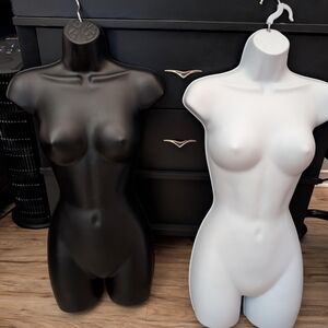 Black and White Mannequin Set - Like New Condition